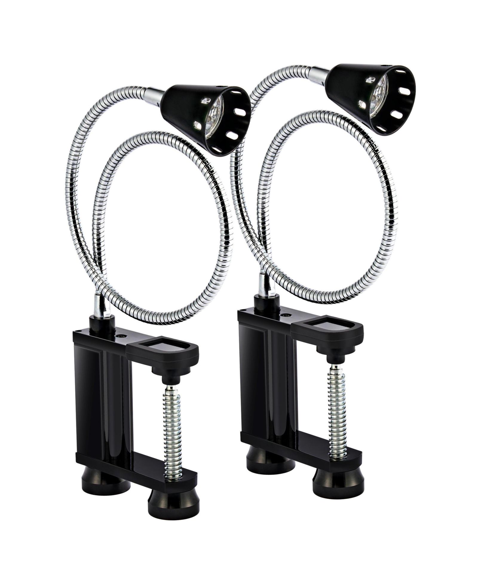 Sorbus 2 Pack 360 Degree Flexible Gooseneck BBQ Grill LED Lights with Magnetic Base