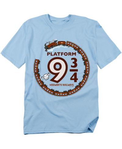 Harry Potter Men's Platform 9 34 Hogwart Railways T Shirt