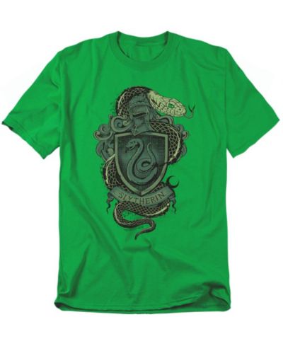 Harry Potter Мужская винтажная футболка Slytherin Shield Crest