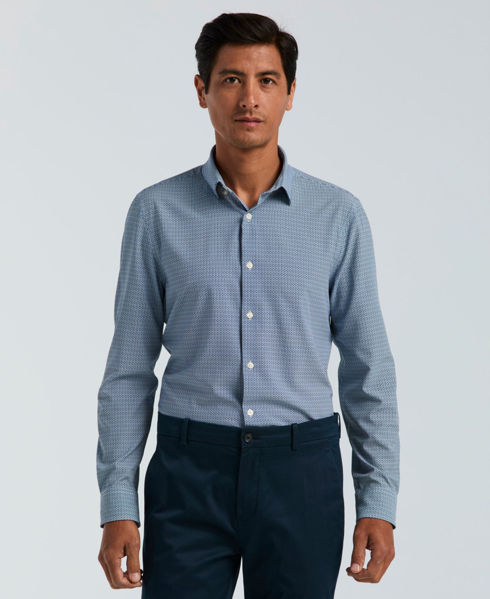 Perry Ellis Men's Slim-Fit Mini Geometric Print Shirt
