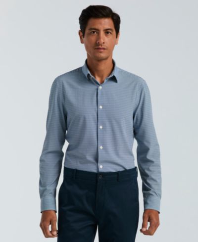 Perry Ellis Мужской Slim-Fit Mini Geometric Print Shirt