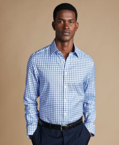 Charles Tyrwhitt Men's Spread Collar Cotton Dress Shirt, Macy's Exclusive