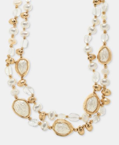 lonna & lilly Beaded 28" Adjustable Layered Necklace