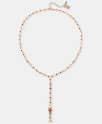 lonna & lilly Bead Fish Lariat Necklace, 24" + 3" extender