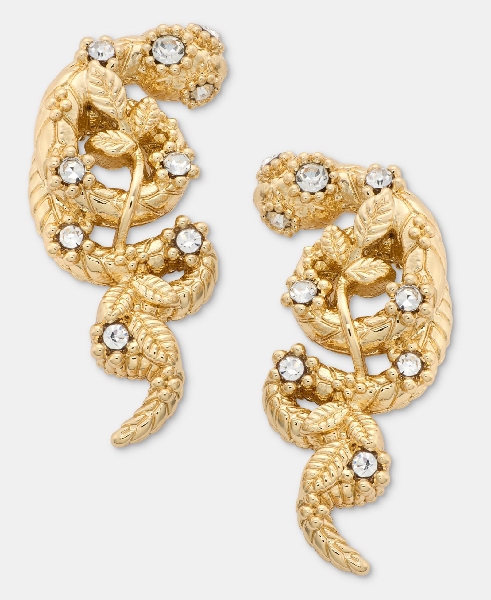 Серьги-гвоздики Marchesa Pavé Snake Statement Stud