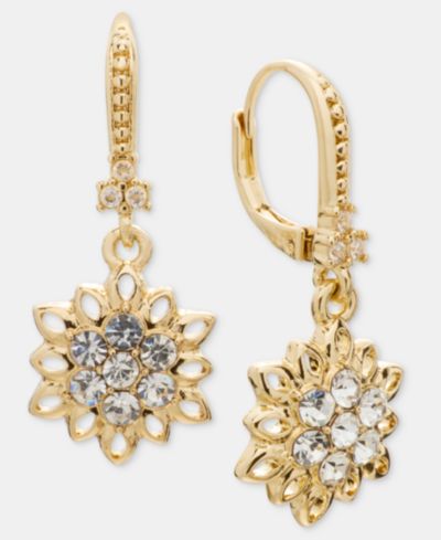 Серьги Marchesa Crystal Flower Drop