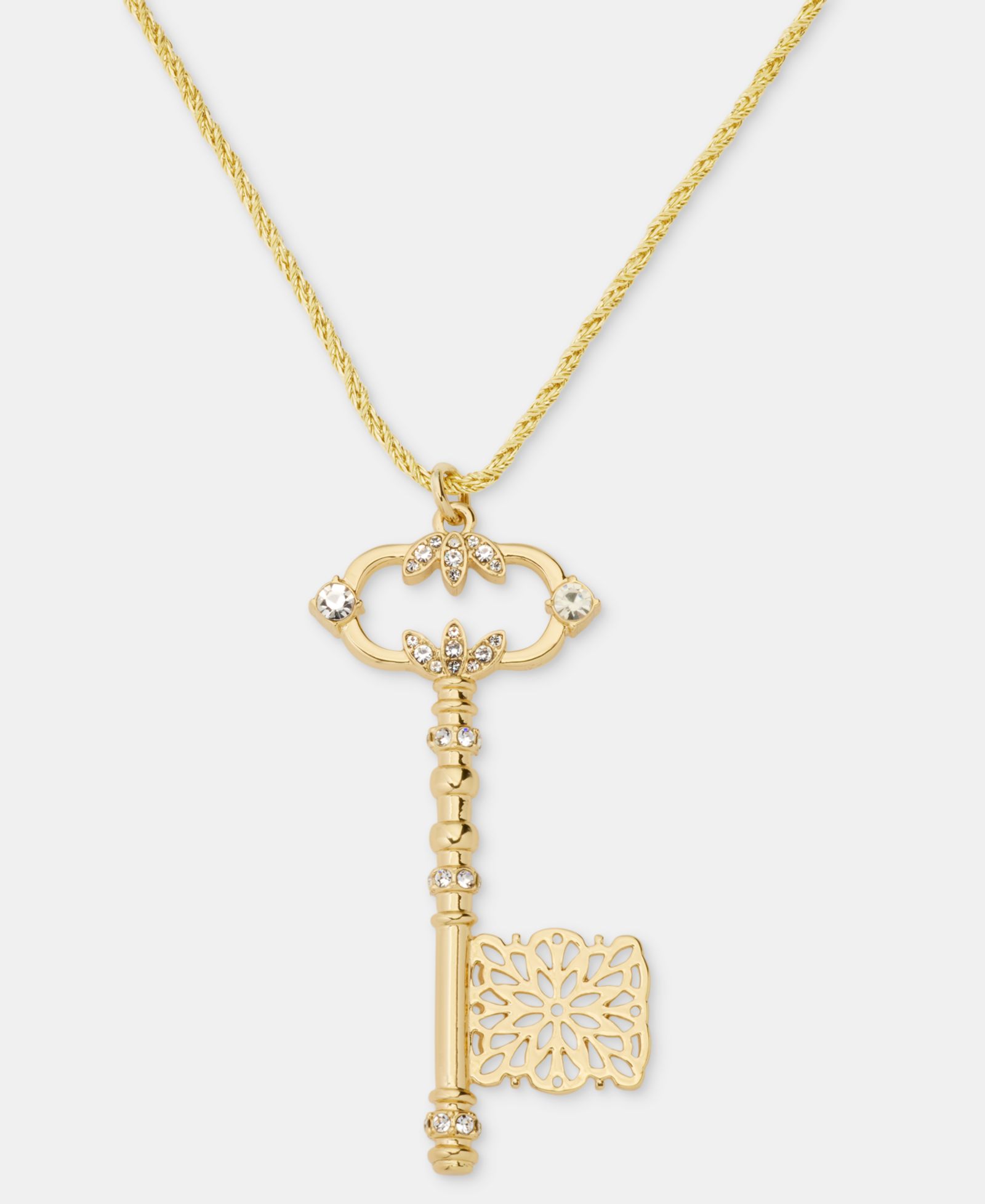 Marchesa Crystal Key 38" Pendant Necklace