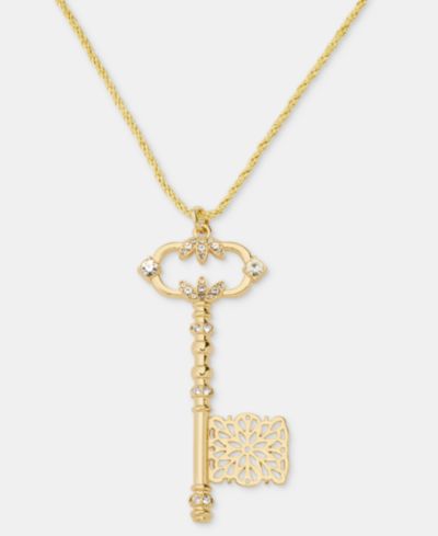 Marchesa Crystal Key 38" Pendant Necklace