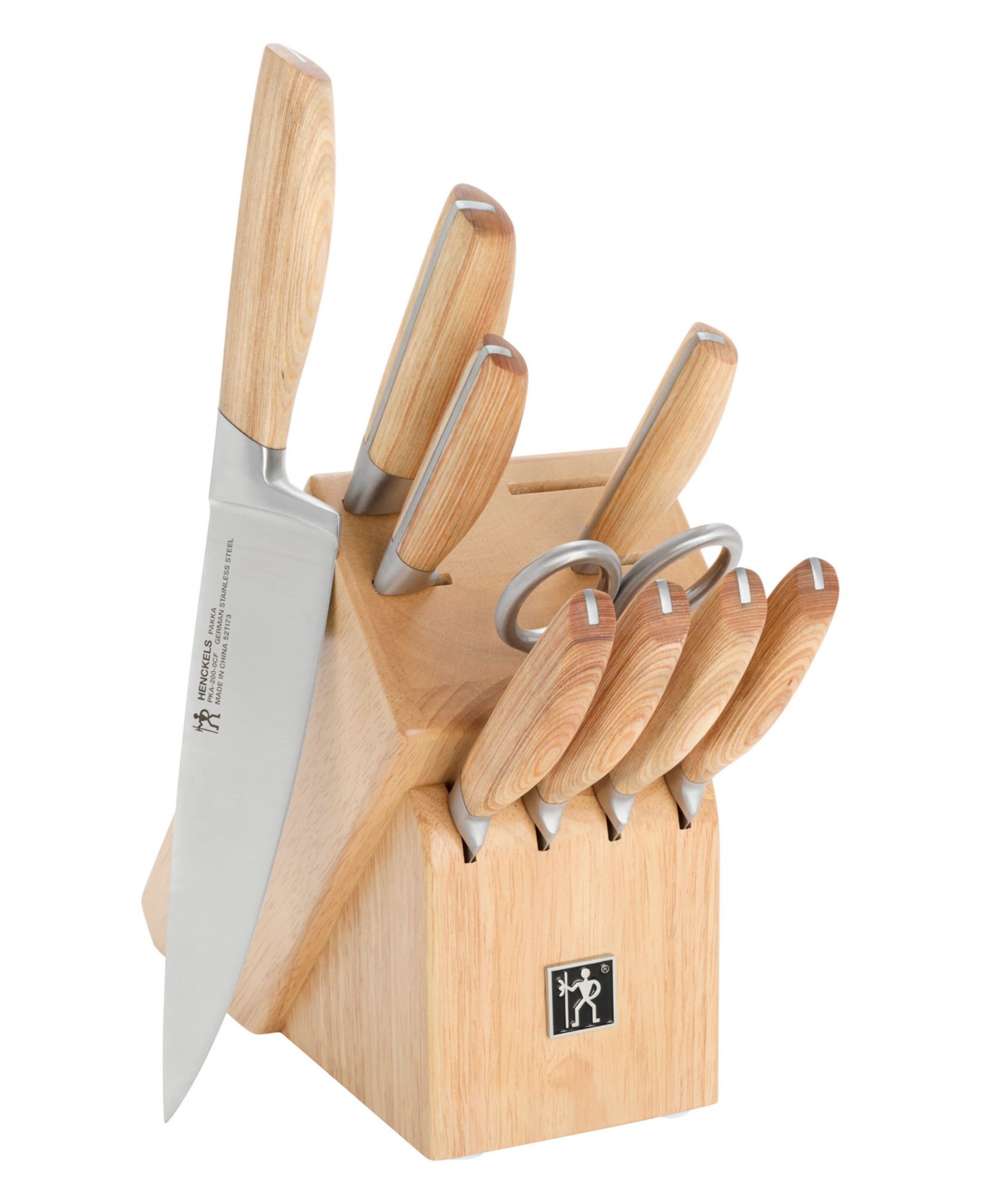 Henckels Pakka 10-Pc. Stainless Steel Knife Block Set