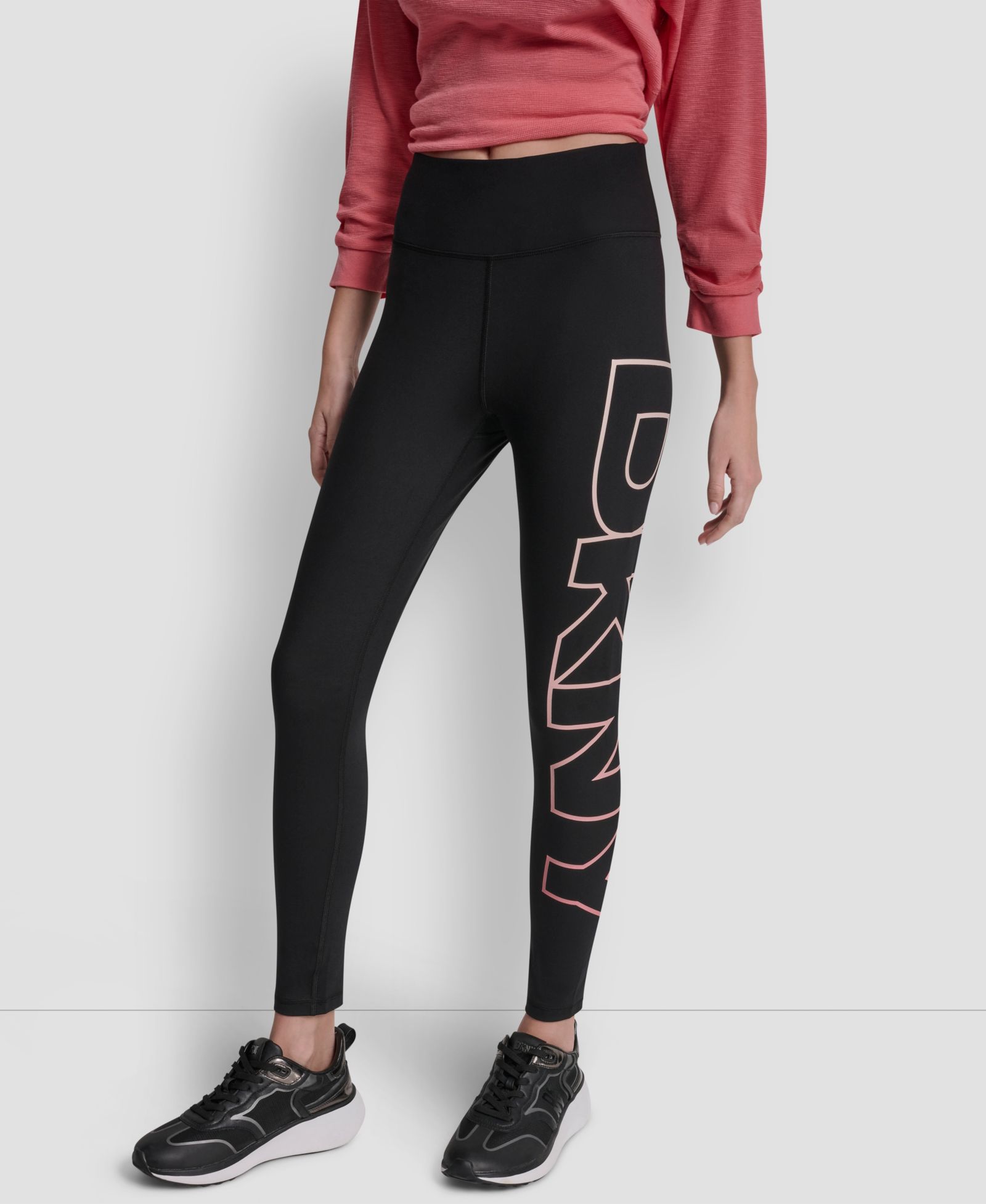 DKNY Sport Women’s Ombre Logo High-Waist Tights