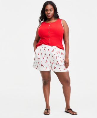 Шорты On 34th Trendy Plus Size Wide-Leg