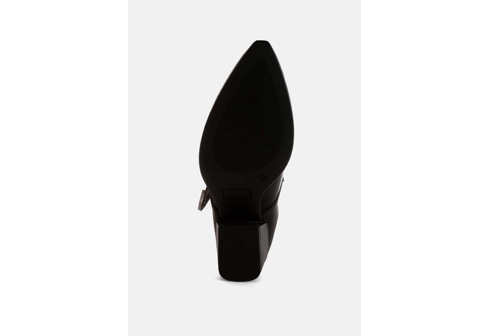 Rag & Co Womens Holler Carved Buckle Statement Mules