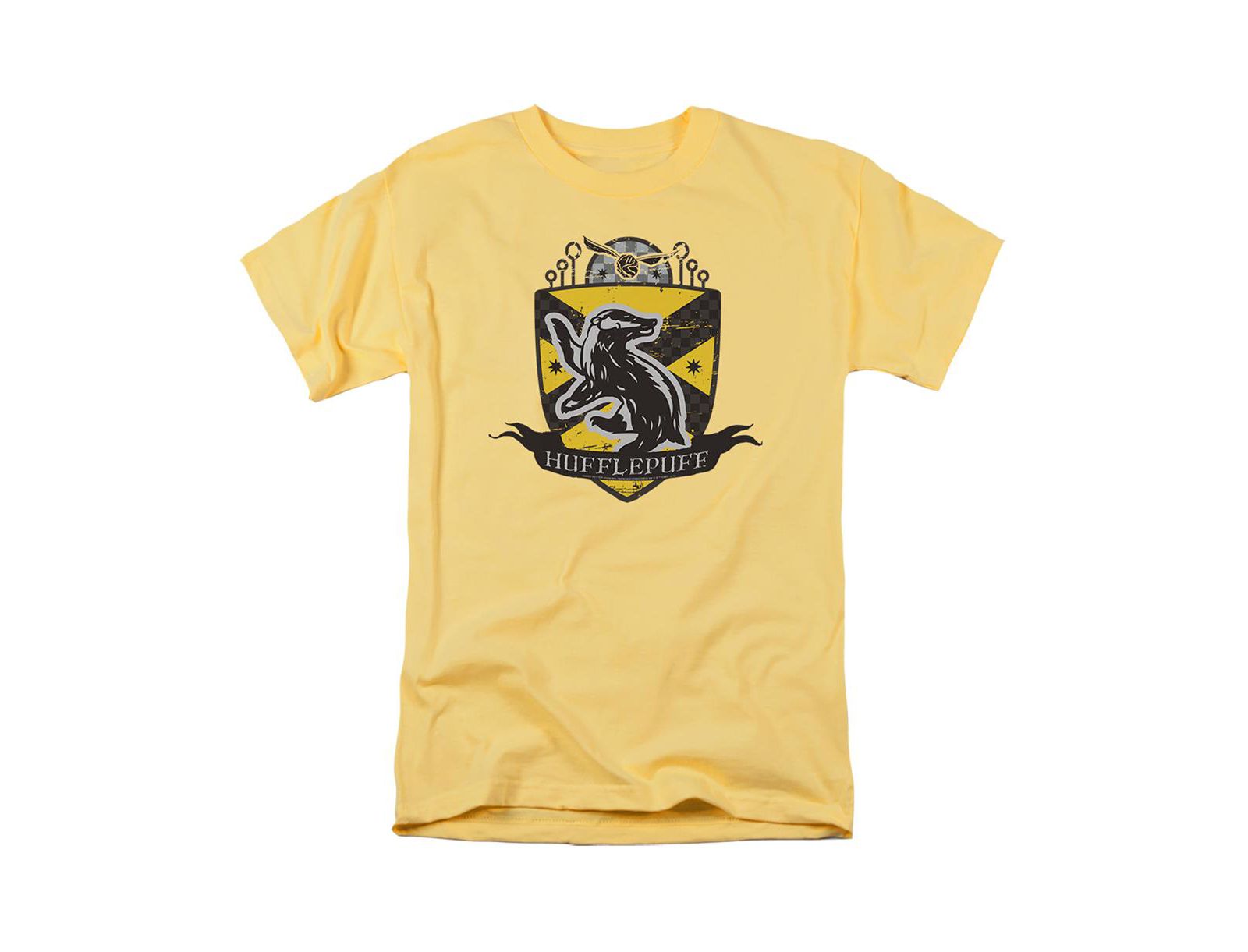 Harry Potter Men's Hufflepuff Quidditch Crest T Shirt