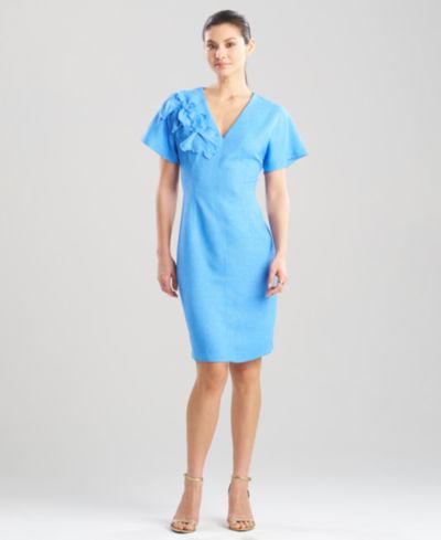 Natori Women’s Basket Weave V-Neck Midi Dress