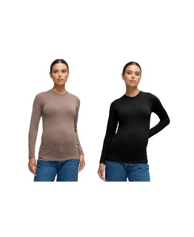 Ingrid + Isabel футболка с длинным рукавом и круглым вырезом, бесшовная, набор из 2 шт.