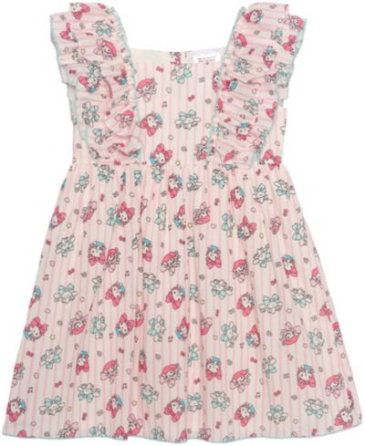 Hello Kitty Детское платье без рукавов с квадратным вырезом, 2T-6X