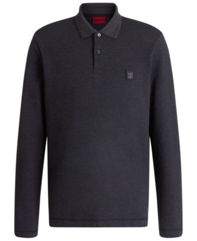Мужское поло с длинным рукавом Hugo by Hugo Boss