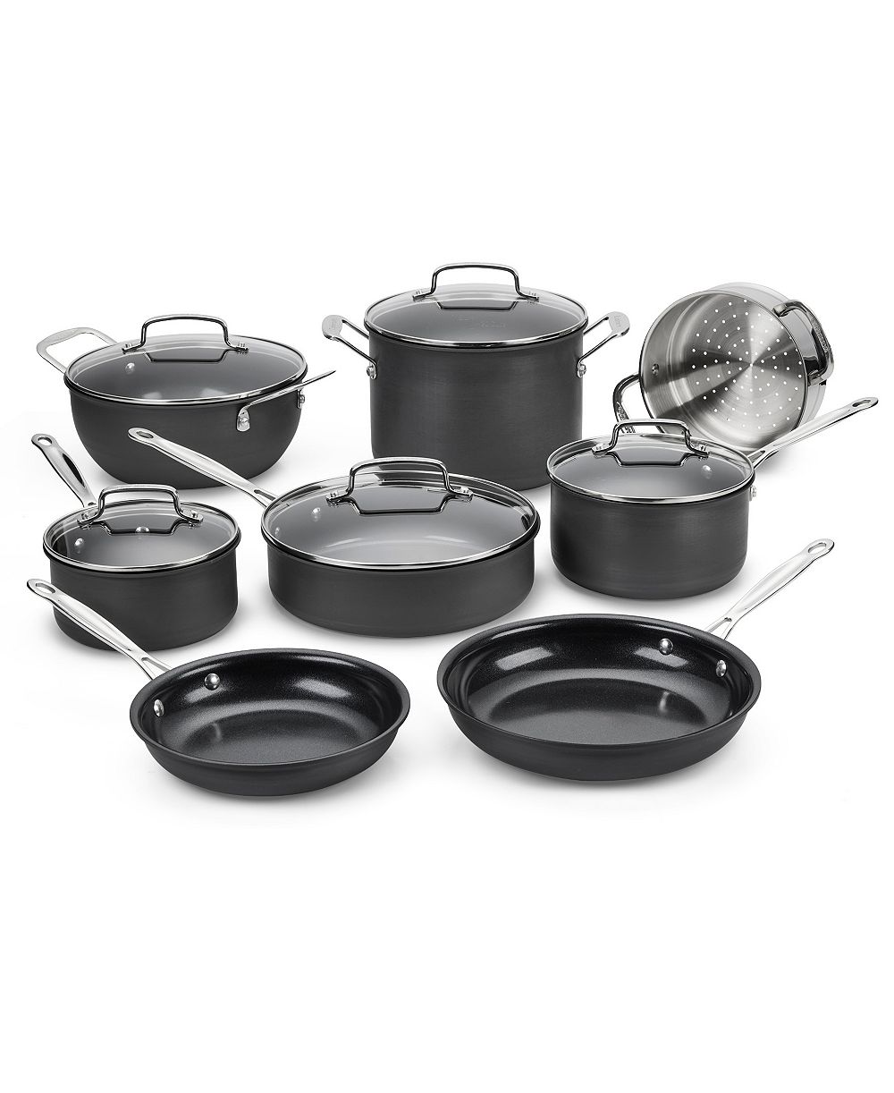 Набор кухонной посуды Cuisinart из анодированного алюминия, 13 шт.