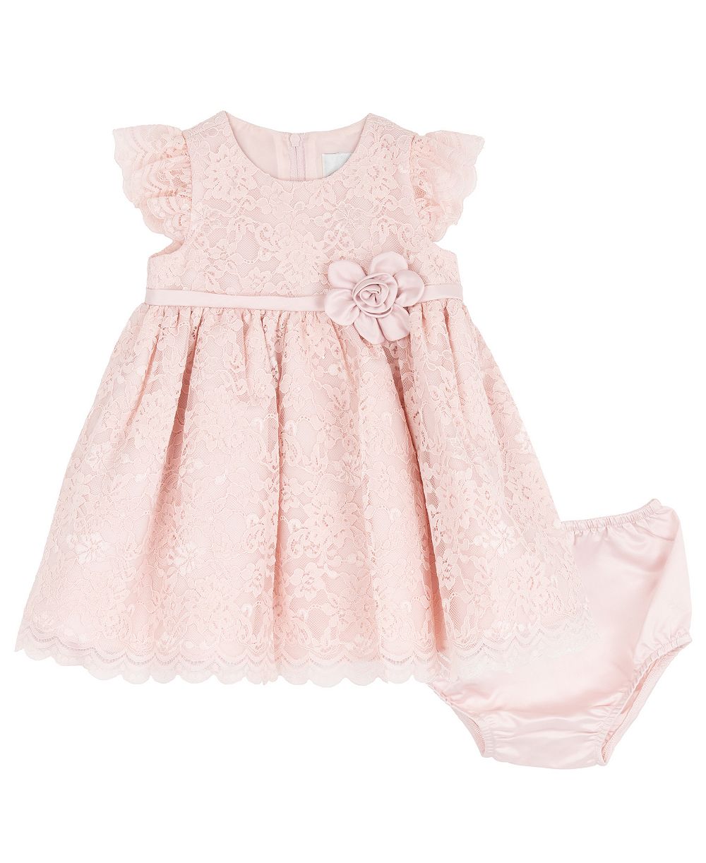 Комплект одежды для новорожденных Rare Editions Short-Sleeve Dress with Diaper