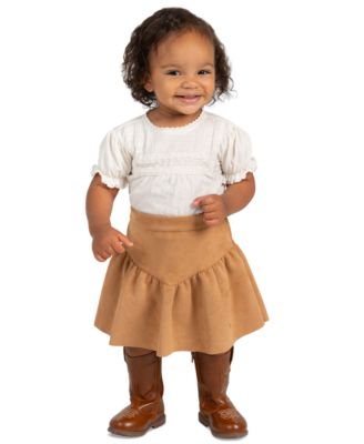 Детский комплект Rare Editions Baby Girls' Short-Sleeve Bodysuit and Skirt