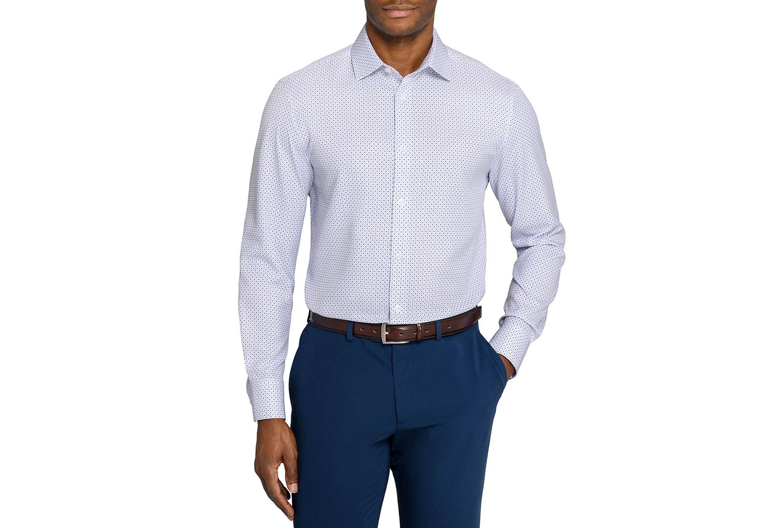Мужская приталенная рубашка ConStruct Slim-Fit Performance Stretch