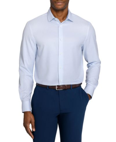 Мужская рубашка ConStruct Spread Collar Slim-Fit Performance Stretch Comfort Dress