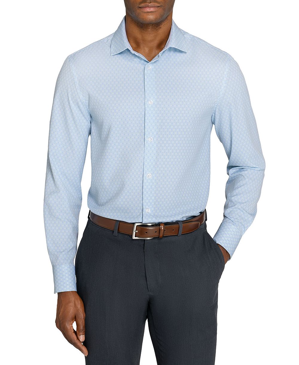 ConStruct Men's Slim-Fit Performance Stretch Dress Shirt