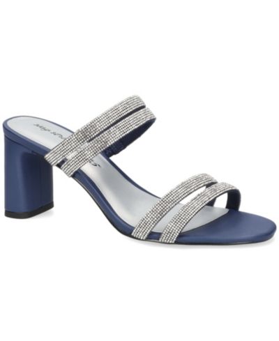 Navy Satin-Stones
