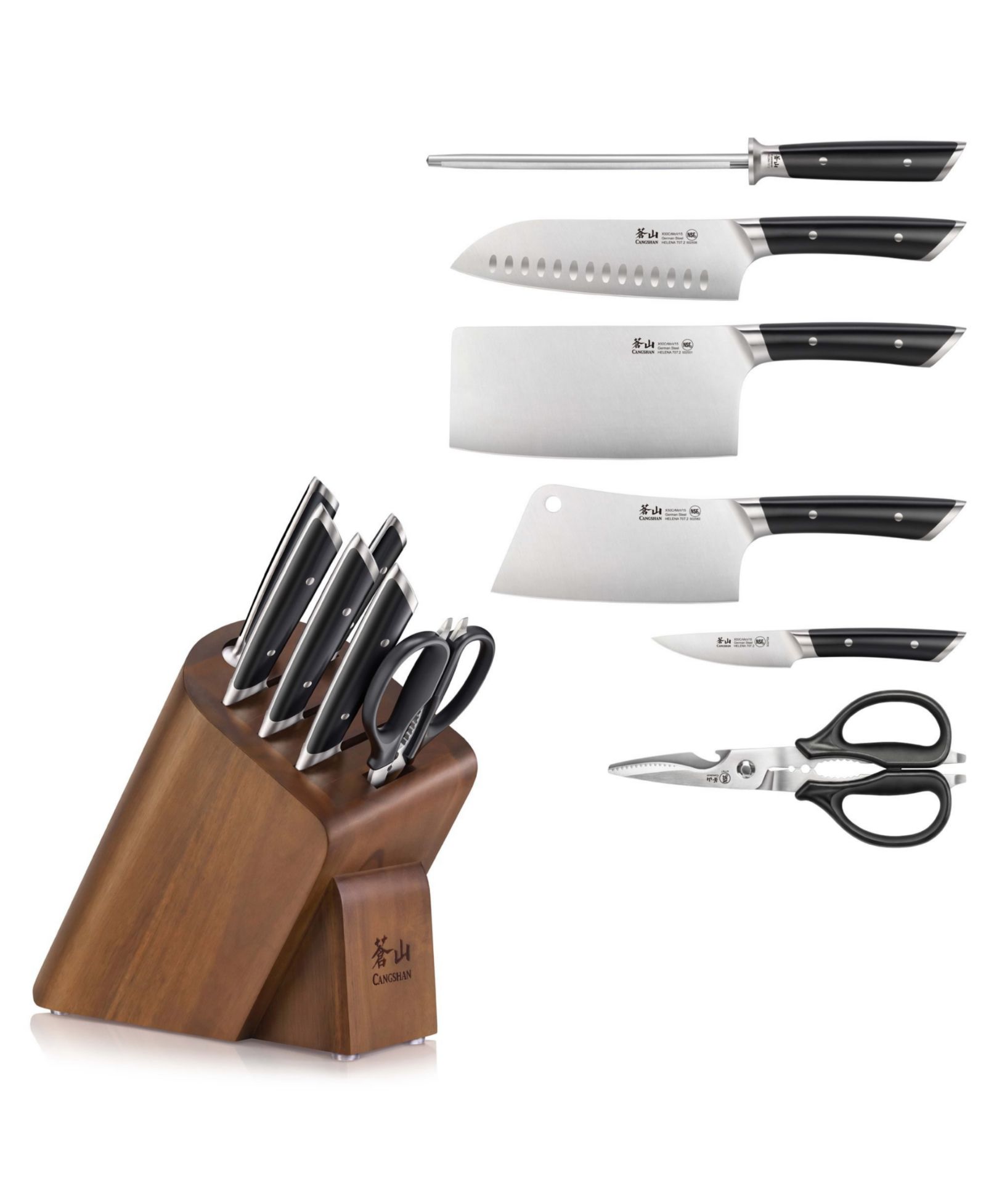 Набор ножей Cangshan Helena Series Steel 7-Pc.