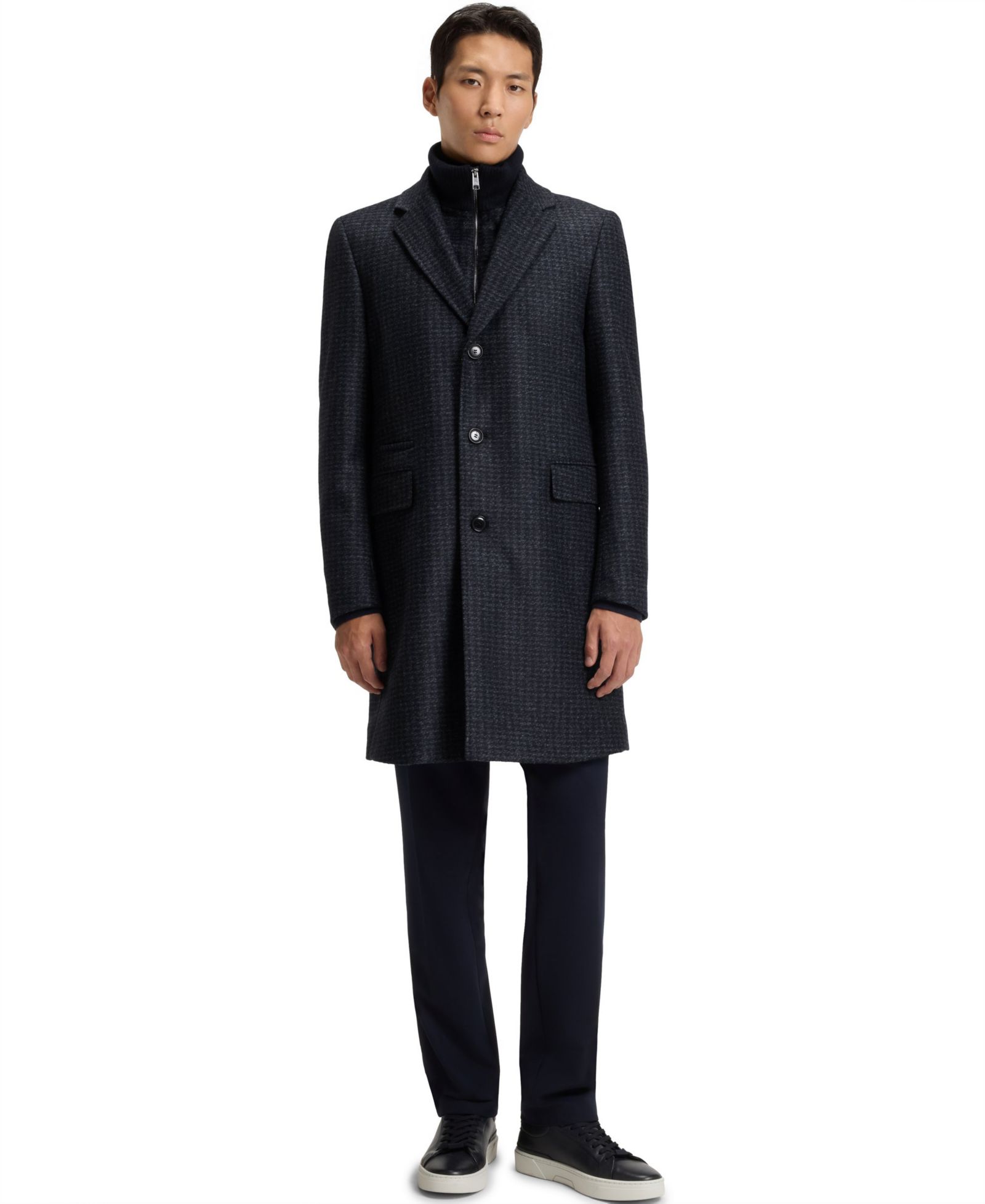 BOSS by Hugo Boss Men's Detachable Slim-Fit Coat