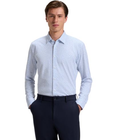 BOSS by Hugo Boss Men's Slim-Fit Cotton Blend Shirt