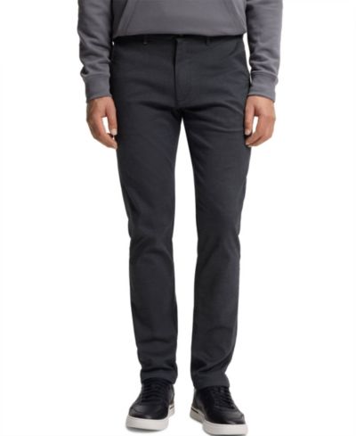 BOSS by Hugo Boss Мужской Patterned Stretch Fabric Slim-Fit Pants