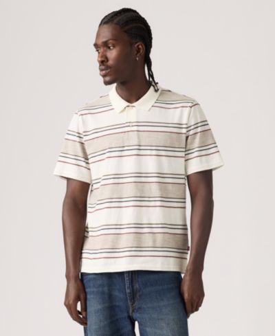 Levi's Men's Merritt Striped Collared Polo Shirt