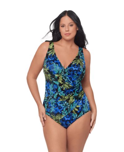 Женский слитный купальник Miraclesuit Plus Size V-Neck