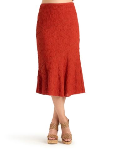Женская трикотажная юбка-миди BCX Lace Knit Seamed Pull-On