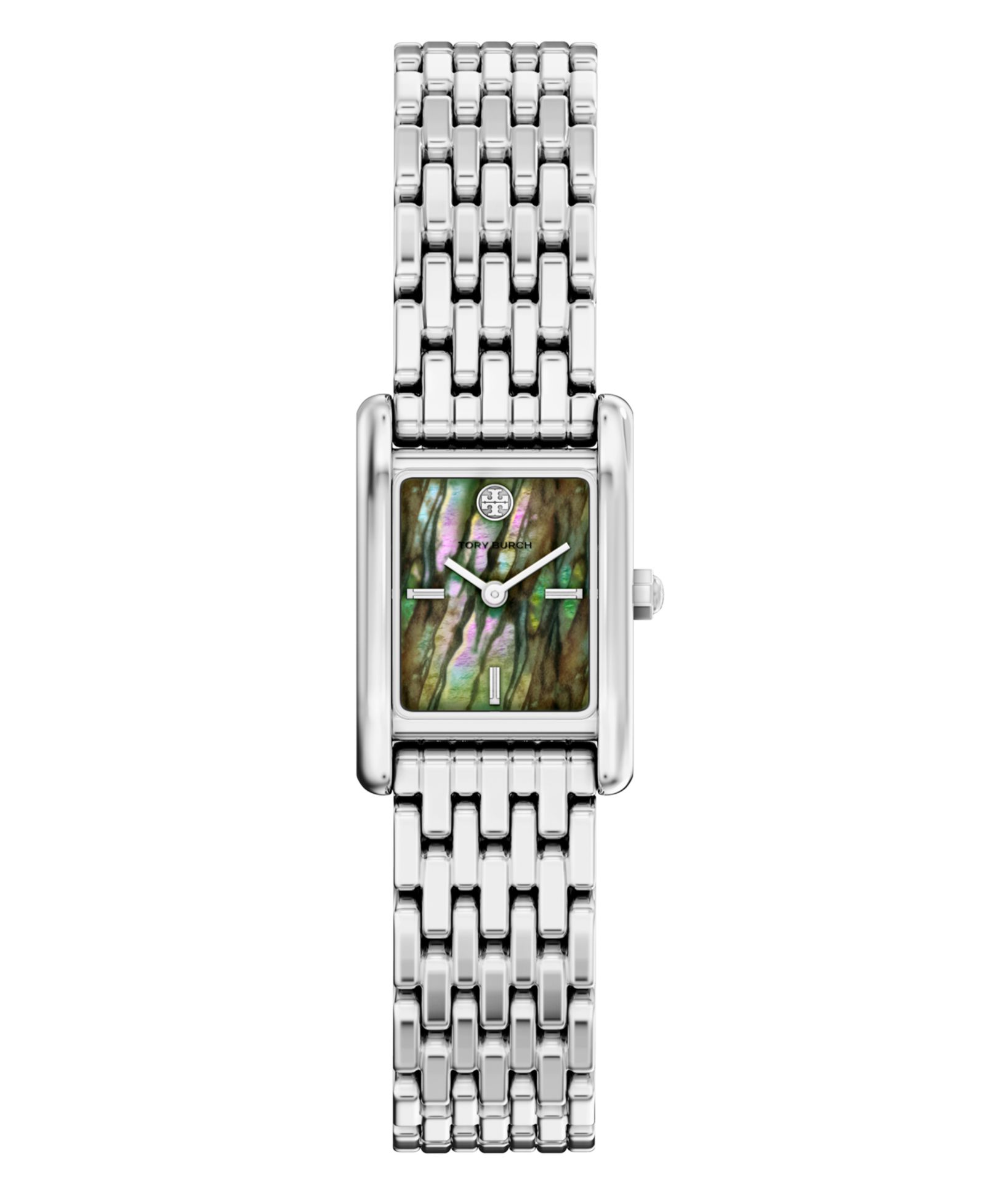Tory Burch Women's The Eleanor Quartz Two-Hand Silver Stainless Steel Watch, 22mm