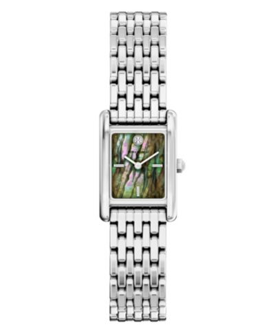 Tory Burch Women's The Eleanor Quartz Two-Hand Silver Stainless Steel Watch, 22mm