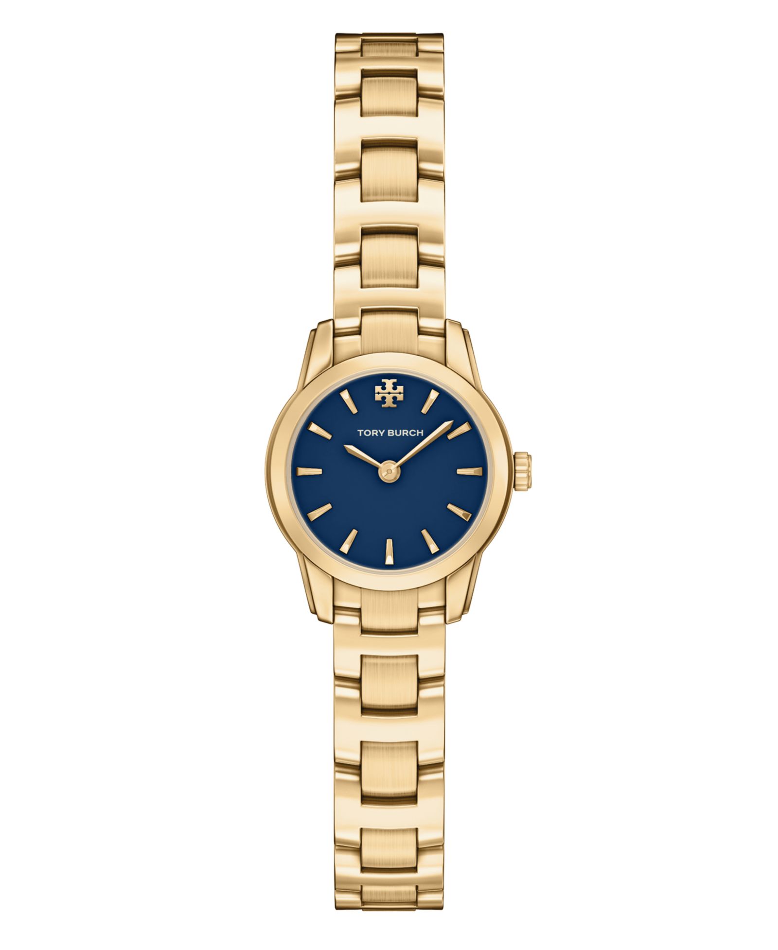 Tory Burch Women's The Miller Round Mini Quartz Two-Hand Gold Stainless-Steel Watch, 22mm