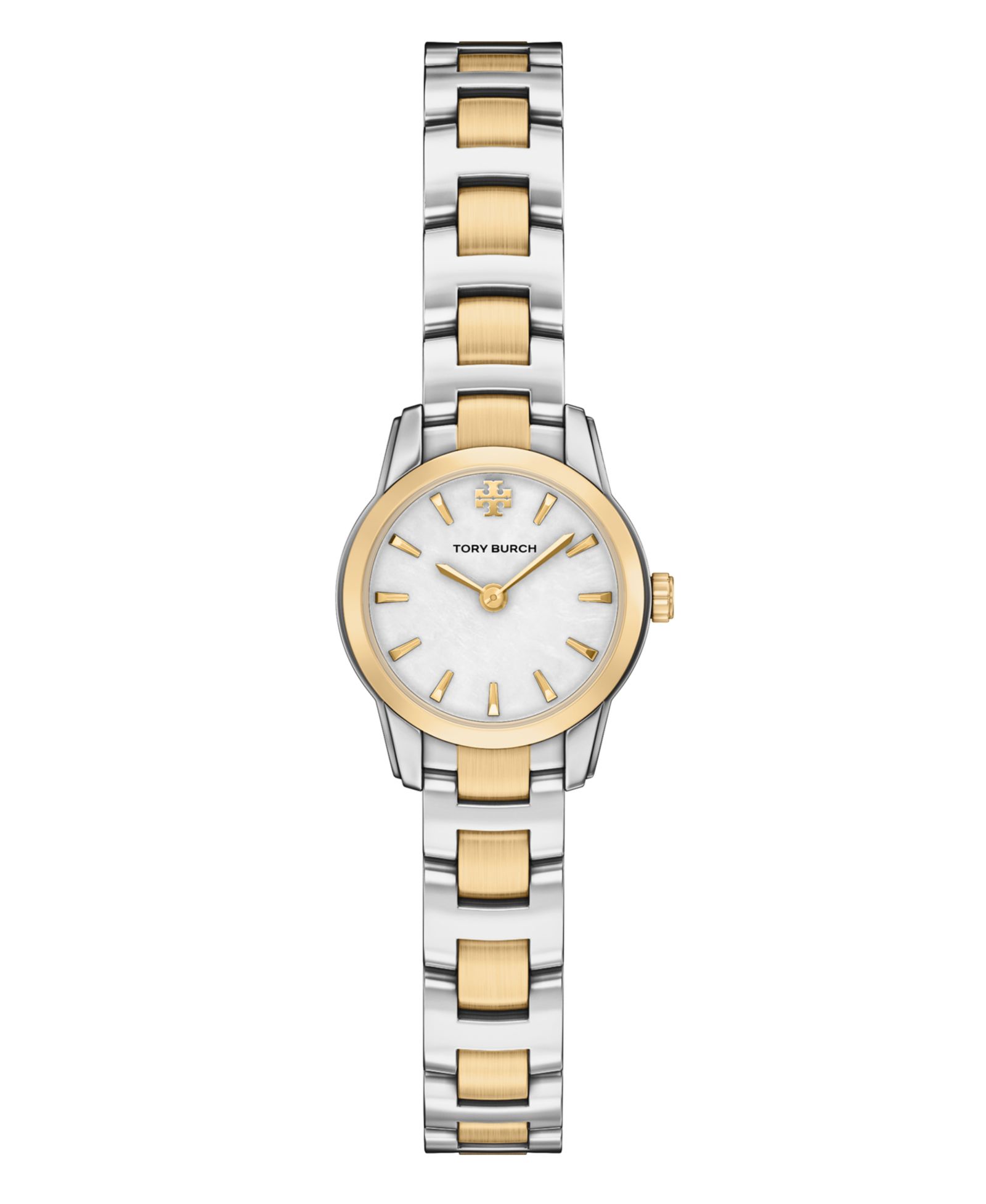 Tory Burch Женские The Miller Round Mini Quartz Two-Hand Two-Tone Stainless-Steel Watch, 22mm