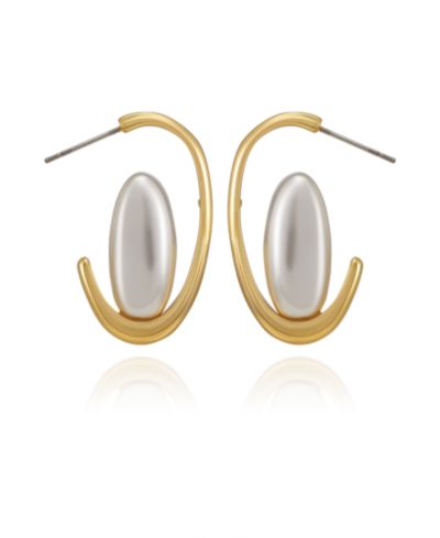 GUESS Gold-Tone Classic Hoop Earrings