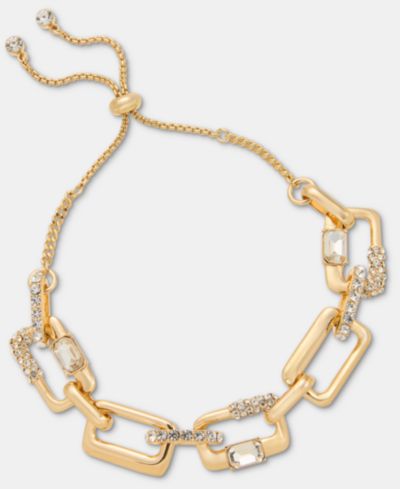 KARL LAGERFELD PARIS браслет Pavé Link Slider