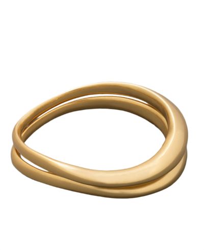 Donna Karan New York 2-Pc. Gold-Tone Molten Bangle Bracelets Set