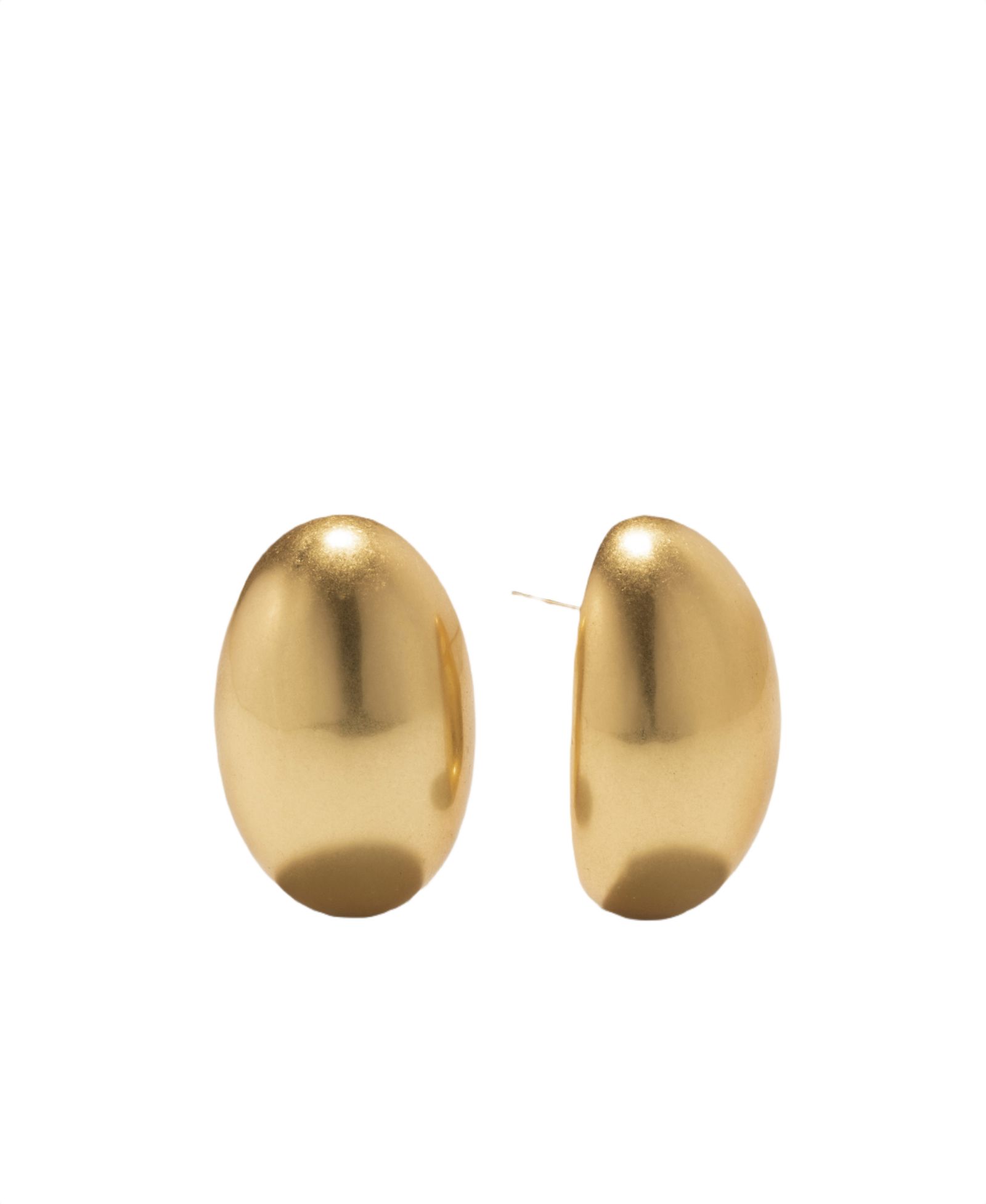 Donna Karan New York Gold-Tone Dynamic Pebble Stud Earrings