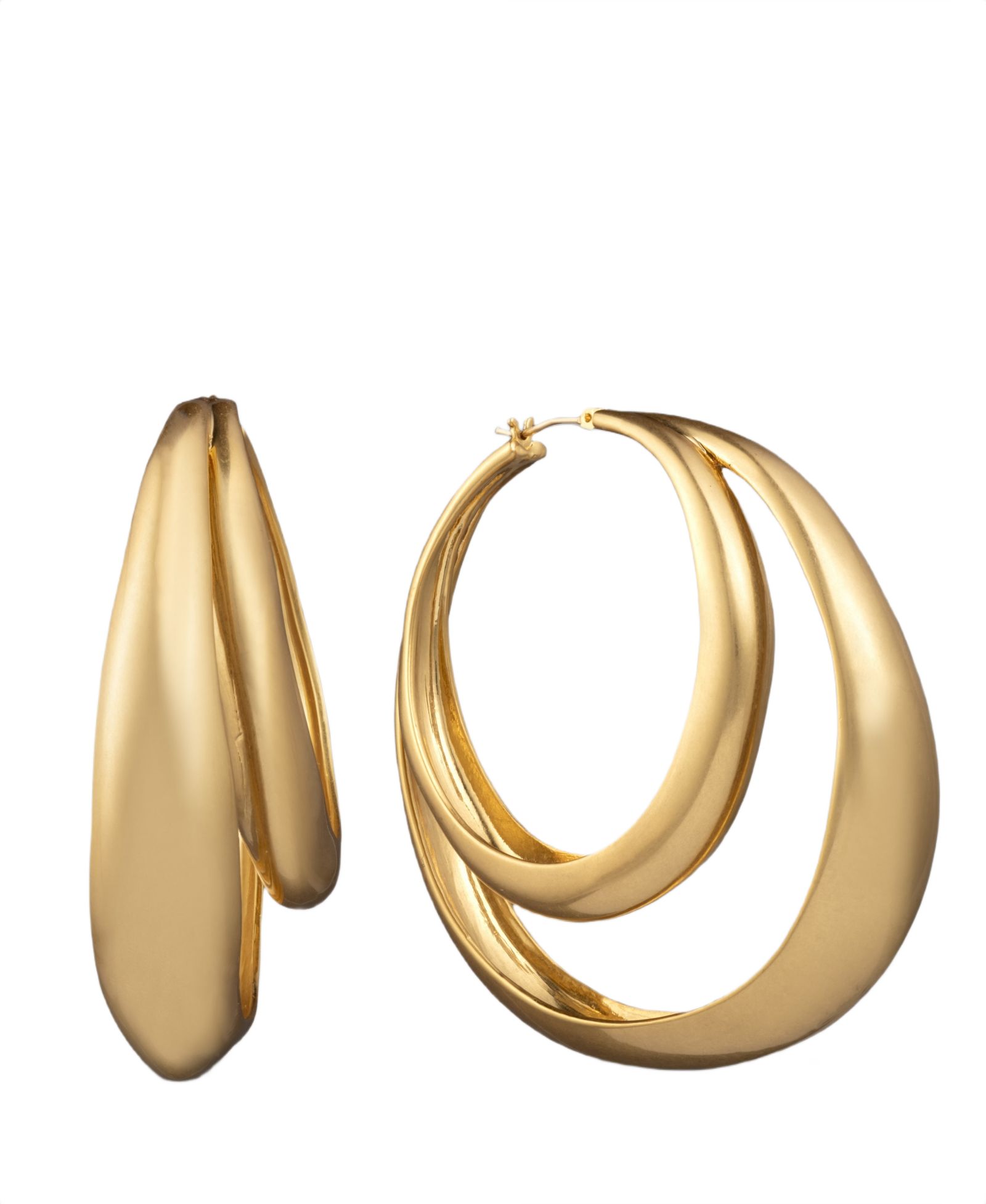 Серьги-кольца Donna Karan New York Gold-Tone