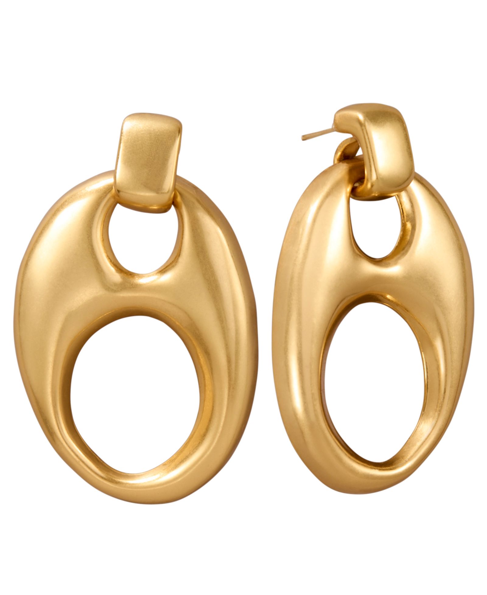 Donna Karan New York 24k Gold-Plated Mariner Statement Drop Earrings