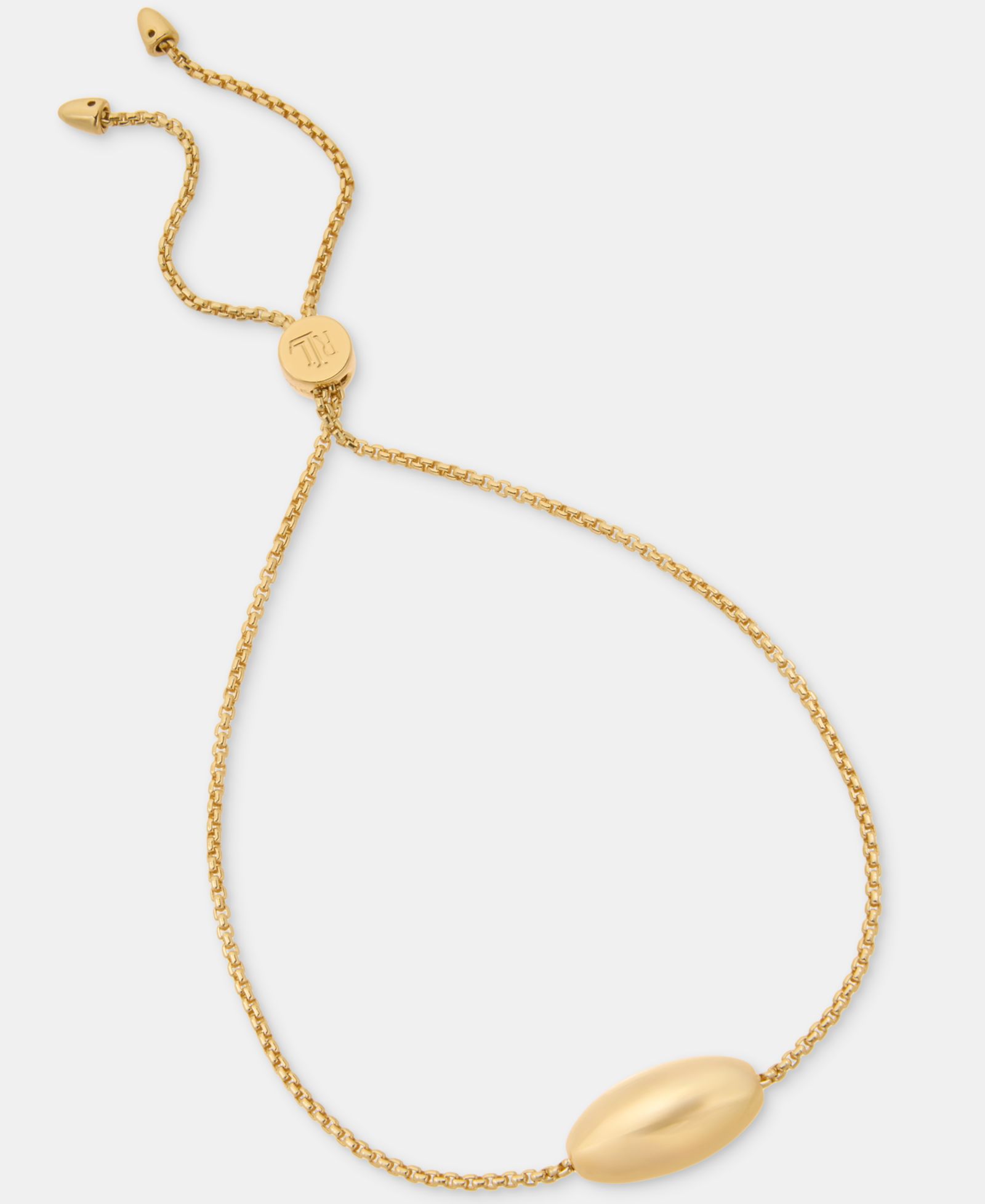 Lauren Ralph Lauren Золотистый браслет Puffy Pear Slider