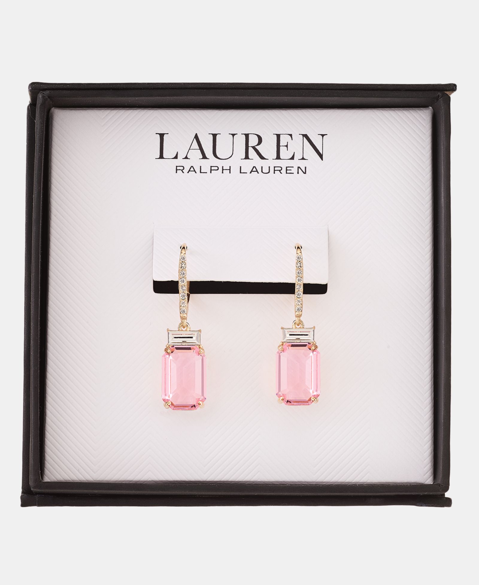 Lauren Ralph Lauren Gold-Tone Boxed Blue Stone Drop Earrings