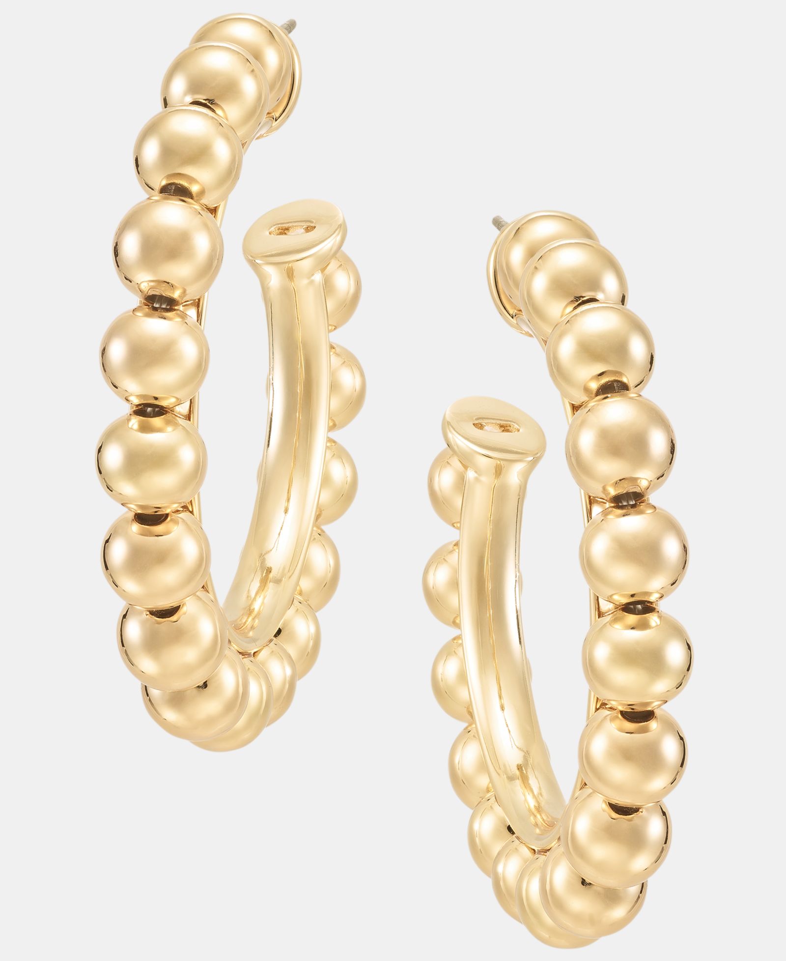 Серьги-кольца DKNY Gold-Tone Statement Ball C