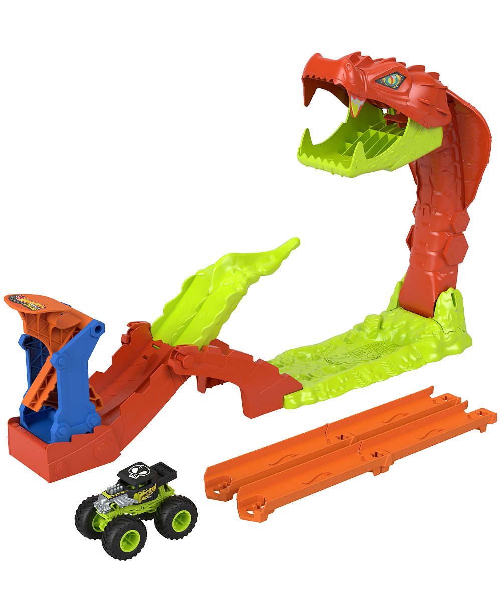 Hot Wheels Monster Trucks Snake Slam Takedown Playset