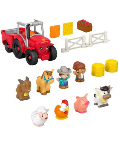 Fisher Price Little People Caring Doll Playsets с трактором